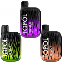 (М) Одноразовая электронная сигарета TOPOL 5000 - Клубника и банан