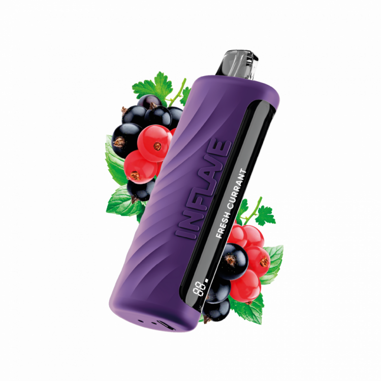 (М) Одноразовая электронная сигарета Inflave Omega 10000 - Свежая Смородина