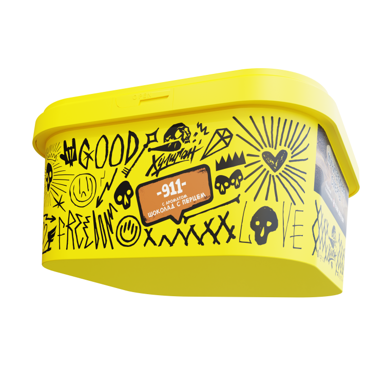 Табак Хулиган - 911 (Шоколад с перцем) 200 гр