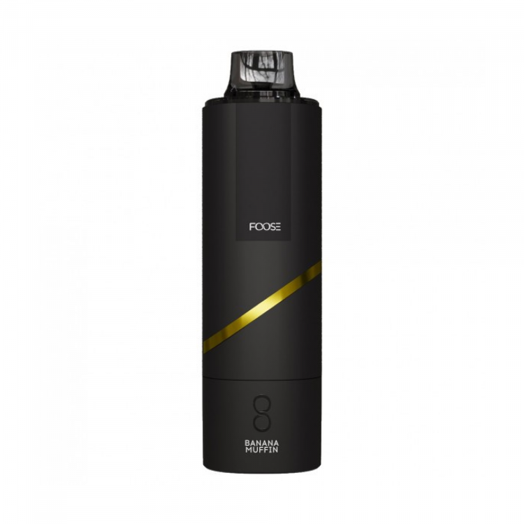 (М) Одноразовая электронная сигарета FOOSE Black 11000 - Банановый маффин