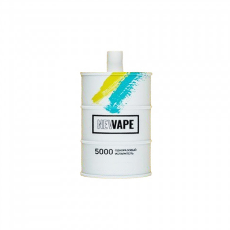 (М) Одноразовая электронная сигарета Newape 5000 - Ледяной Банан