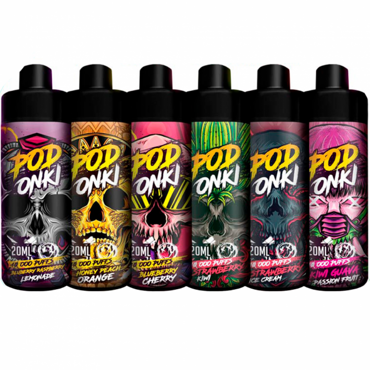 Одноразовая электронная сигарета Podonki v2 (10000) X2 - Ice Mango (Ледяное Манго)