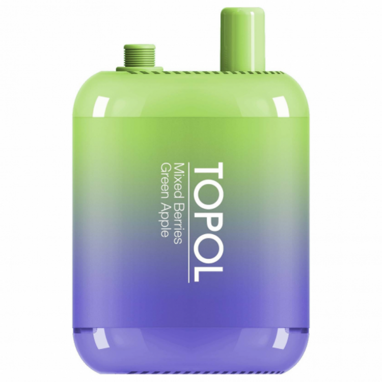 Одноразовая электронная сигарета TOPOL Gemini Bar 10000 - Mixed Berries  / Green Apple (Ягодный микс / Зеленое яблоко)