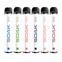 (М) Одноразовая электронная сигарета Soak X Zero 2200 - Зеленый чай
