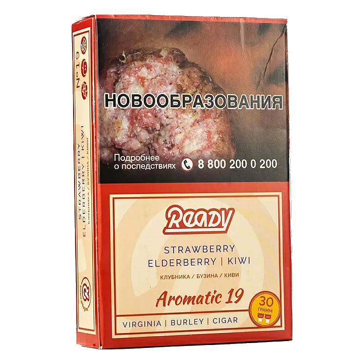 Табак Ready - Aromatic 19 (Клубника Киви Бузина) 30 гр