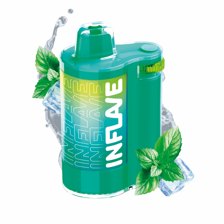 (М) Одноразовая электронная сигарета Inflave Spin 8000 - Свежая мята