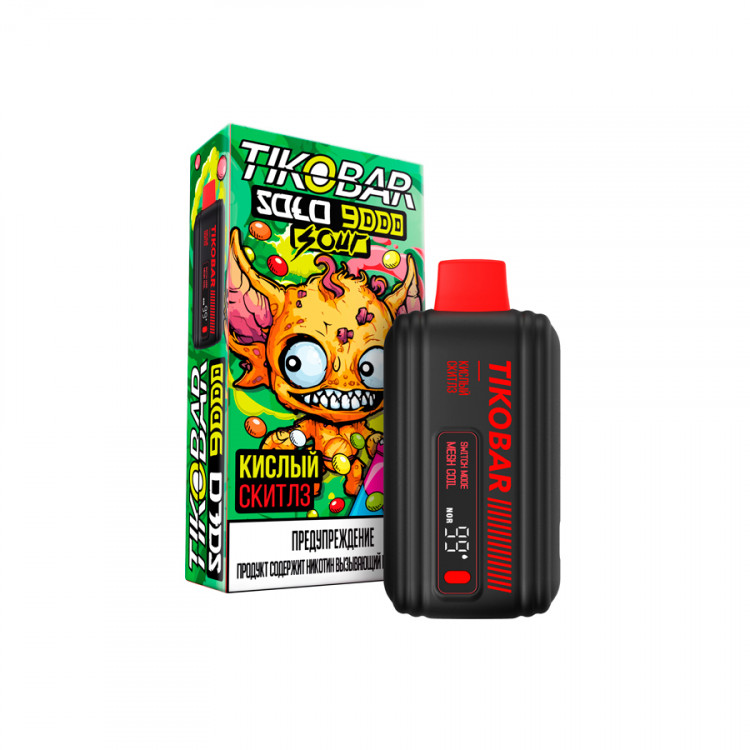 Одноразовая электронная сигарета TIKOBAR Solo 9000 - Strawberry Mojito (Клубничный Мохито)