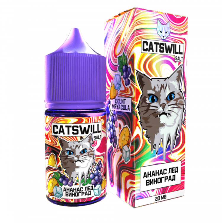 Жидкость Catswill Salt - Ананас Лед Виноград 30 мл (20 мг)