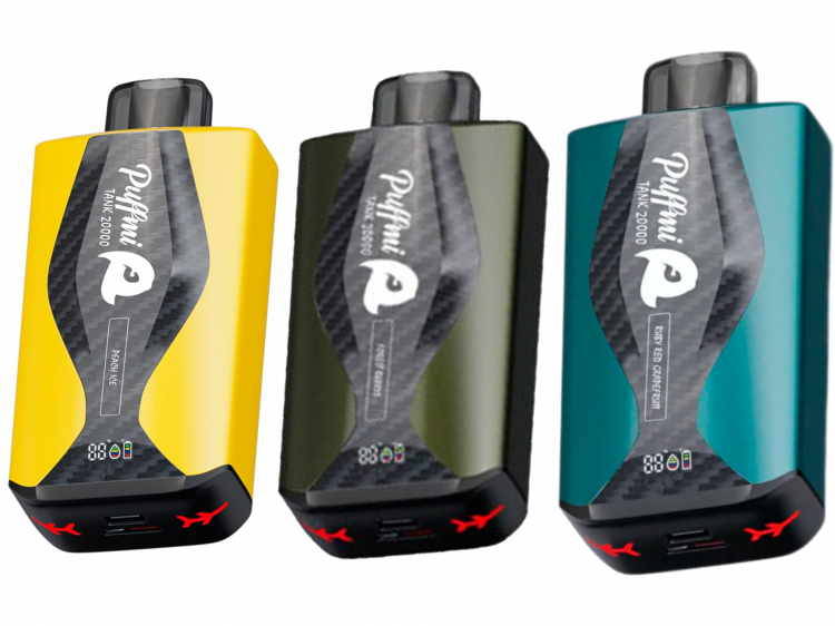 Одноразовая электронная сигарета Puffmi Tank 20000 - Apple fenda (Яблоко фенда)