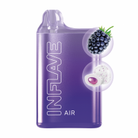 (М) Одноразовая электронная сигарета Inflave Air 6000 - Жвачка ежевика