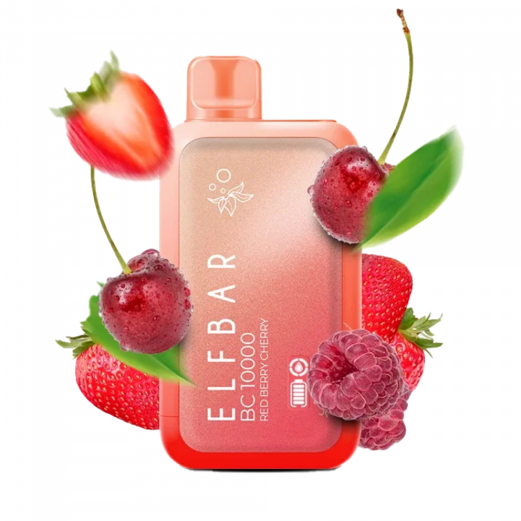 (М) Одноразовая электронная сигарета Elf Bar BC 10000 - Клубника Малина Вишня