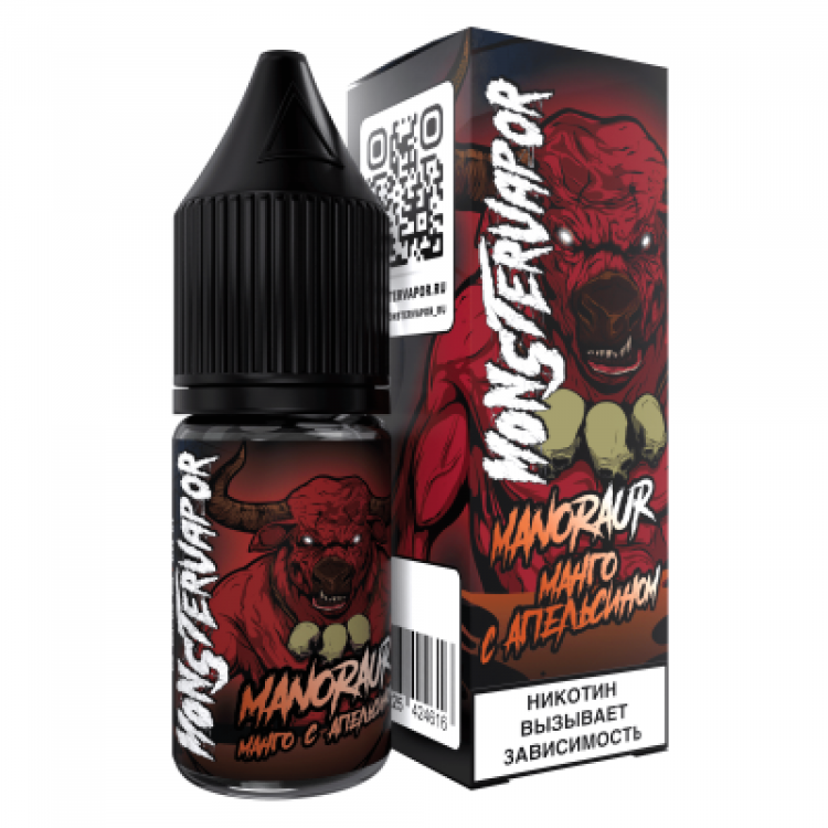 (М) Жидкость Monstervapor Salt - Manoraur (манго с апельсином) 10 мл (20 мг)