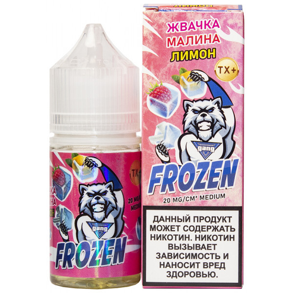 Жидкость Gang Frozen Salt - Жвачка Малина Лимон 30 мл (20 мг)