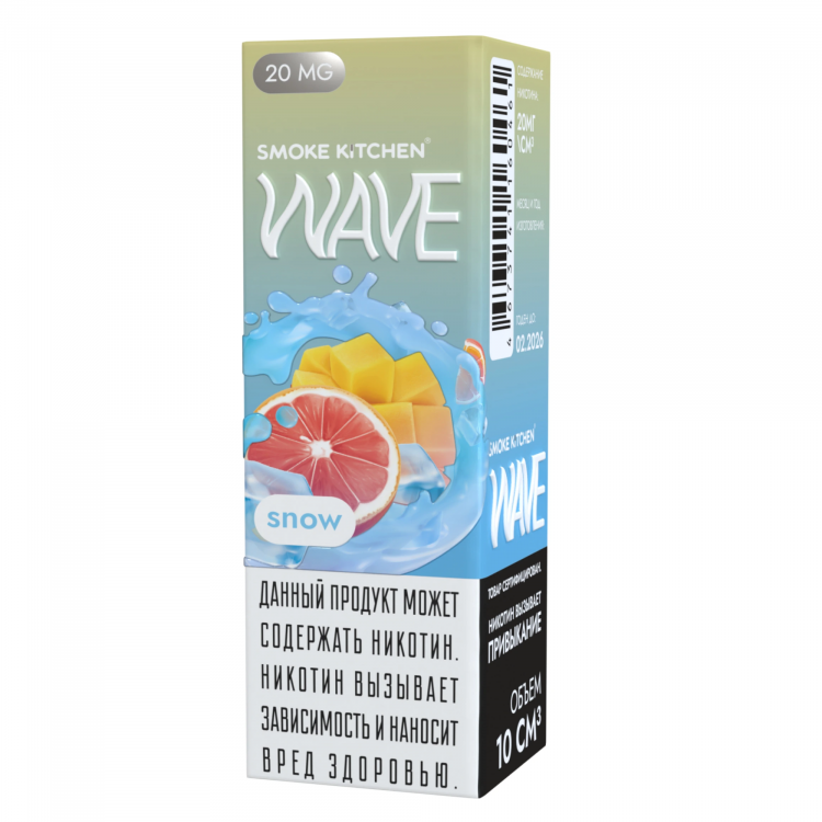 (М) Жидкость Smoke Kitchen Wave Salt - Сноу 10 мл (20 мг)