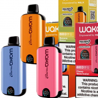 (М) Одноразовая электронная сигарета Waka SoPro DM 8000i - Киви Маракуйя Гуава
