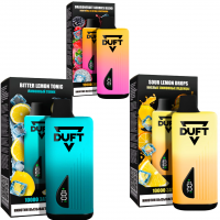 (М) Одноразовая электронная сигарета Duft 10000 - Strawberry Banana Smoothie