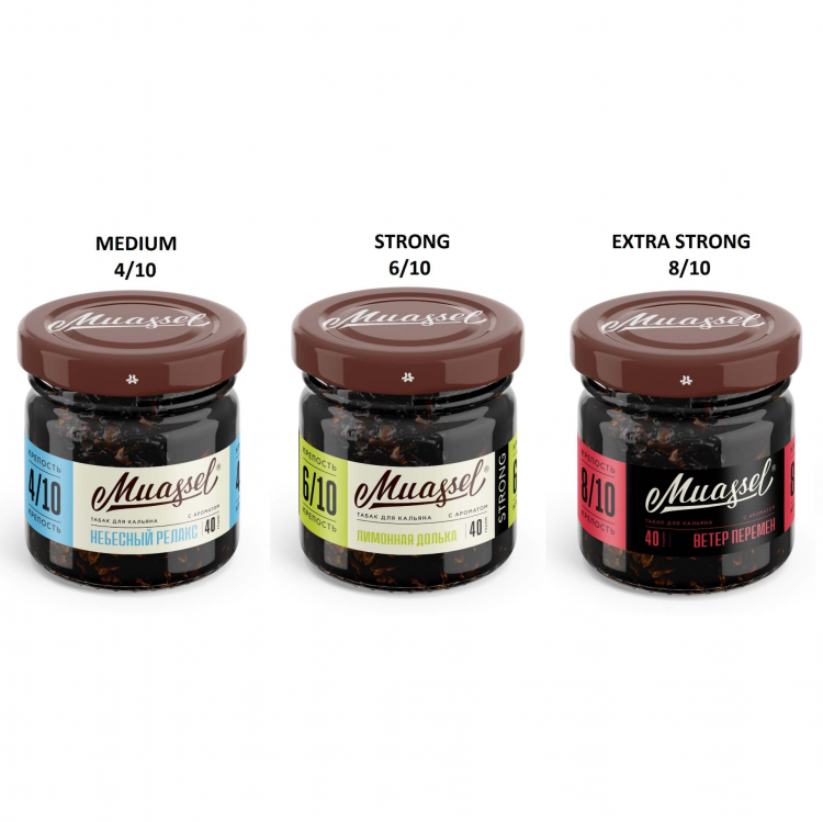 Табак Muassel Extra Strong - Citrus fresh (Цитрусовый Фреш) 40 гр