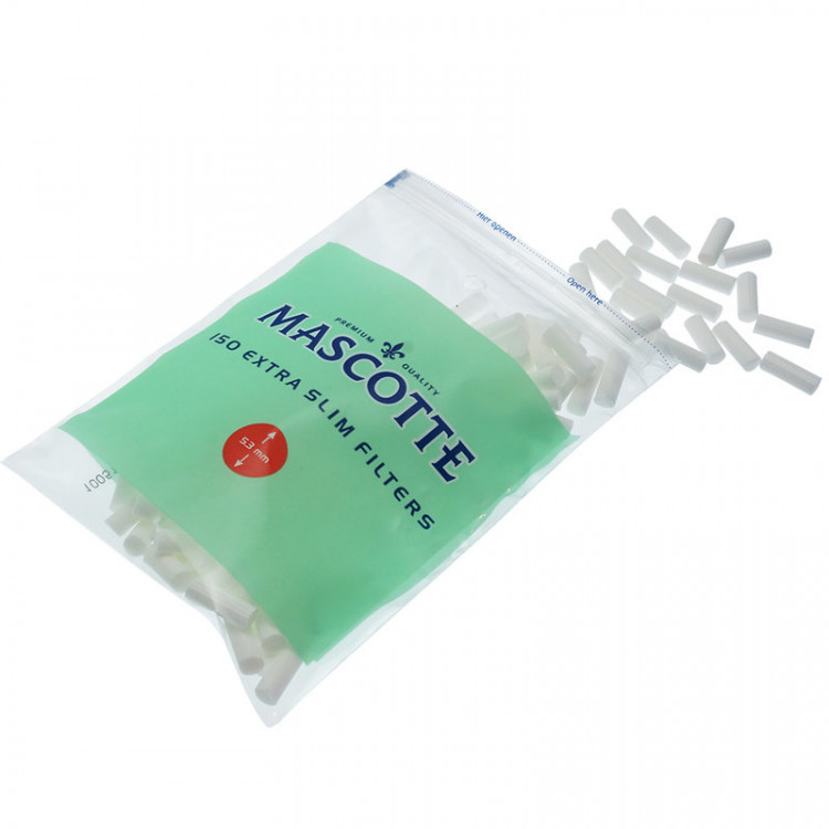 Фильтры для самокруток угольные Mascotte Slim 6мм (120 шт)
