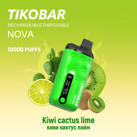 (М) Одноразовая электронная сигарета Tikobar NOVA X 10000 - Kiwi Cactus Lime (Киви Кактус Лайм)