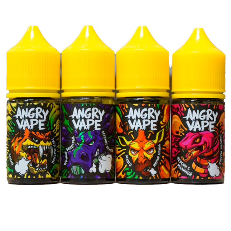 Жидкость Angry Vape Salt - Улитка ЖКХ (жвачка с виноградом) 30 мл (20 мг)