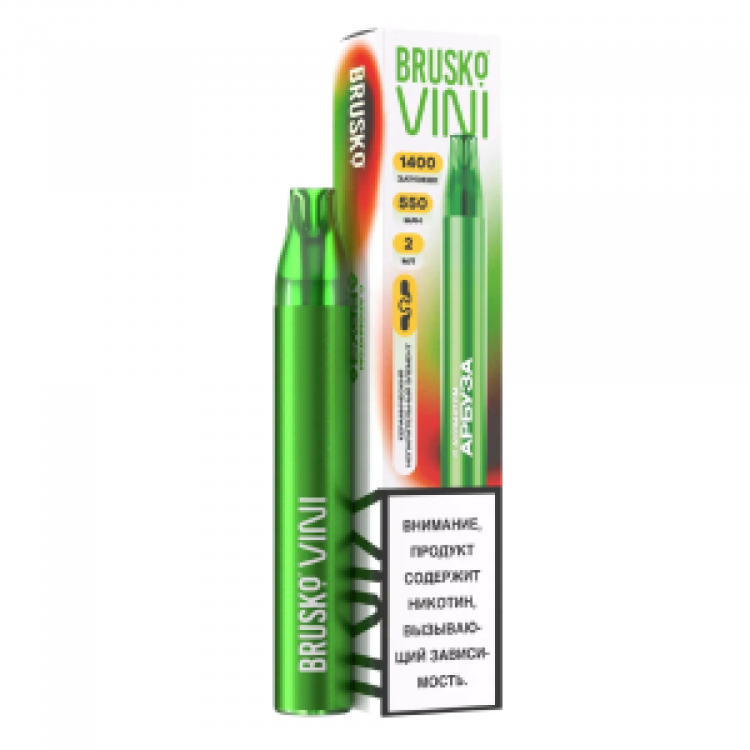 Одноразовая электронная сигарета Brusko VINI 1400 - Арбуз