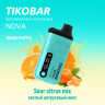 (М) Одноразовая электронная сигарета Tikobar NOVA X 10000 - Sour Citrus Mix (Кислый Цитрусовый Микс)