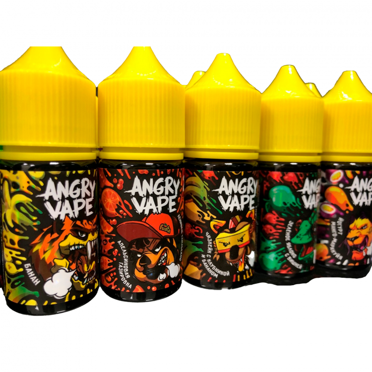 Жидкость Angry Vape Strong Ultra Salt - Вомбат Батяня (виноградная газировка) 30 мл (20 Ultra)