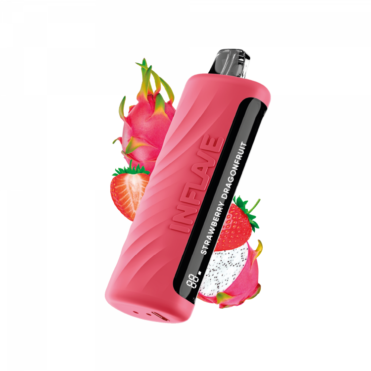Одноразовая электронная сигарета Inflave Omega (10000) - Клубника Драгонфрут