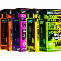 (М) Одноразовая электронная сигарета Tikobar 11000 - Lemon Mint (Лимон Мята)