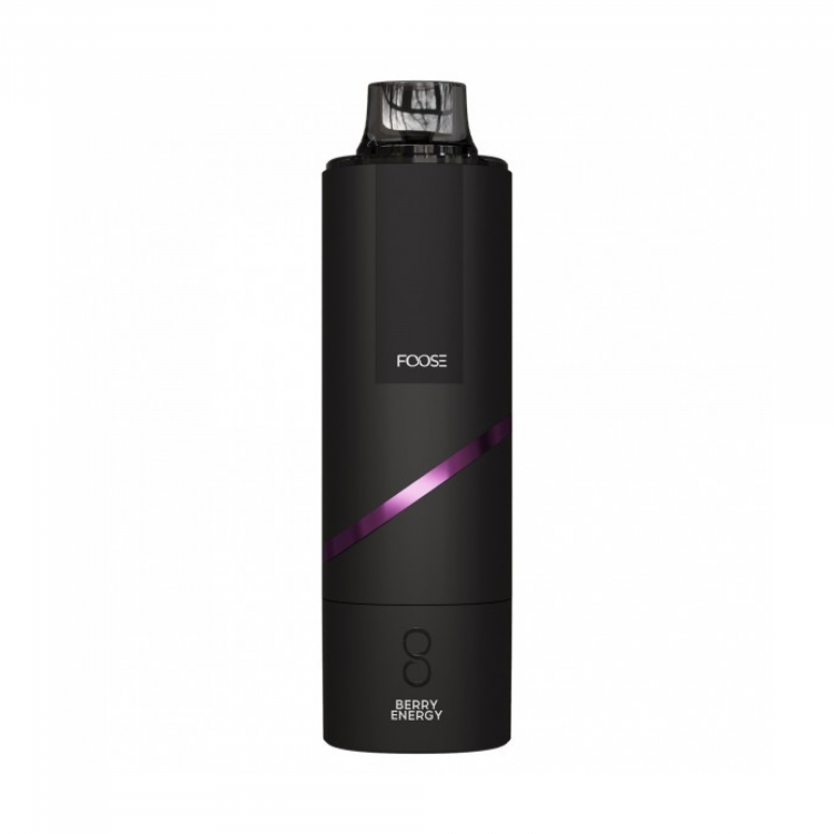 (М) Одноразовая электронная сигарета FOOSE Black 11000 - Ягодная энергия